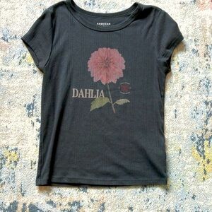 American Eagle tight graphic T